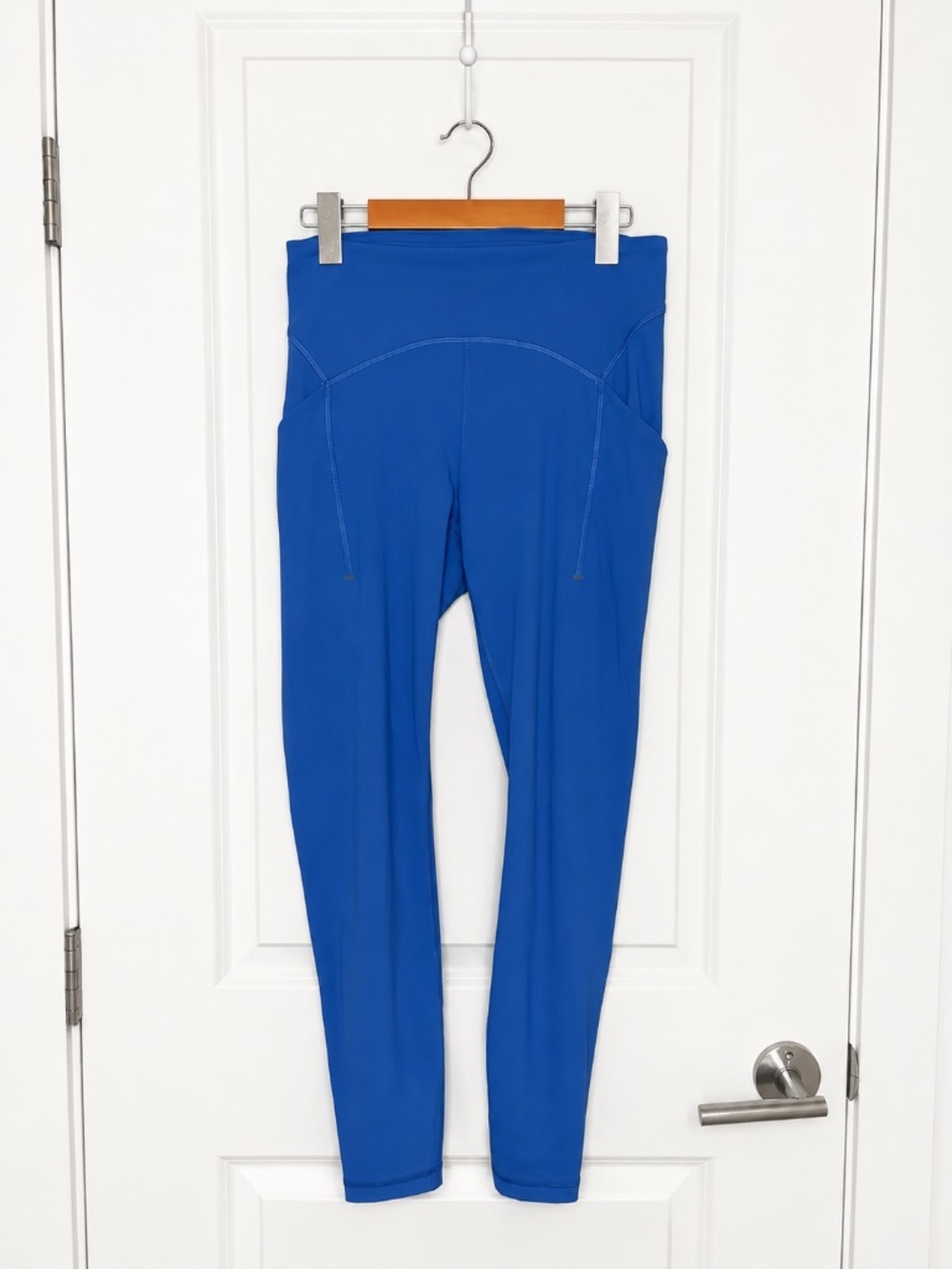 Lululemon Blue Leggings with Side Pockets